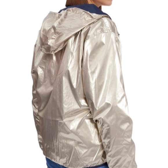 Reversible Rain Bomber with hood (Made in Italy) - Picture 4 of 5